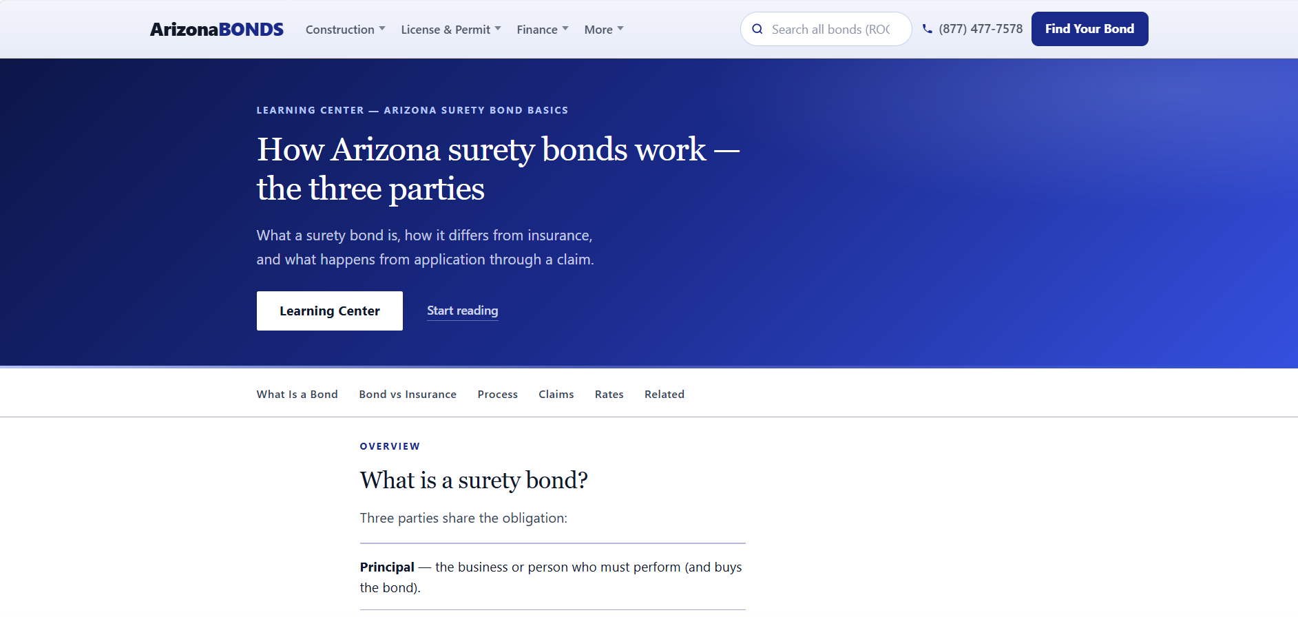 Surety bond basics — ArizonaBondsDirect.com