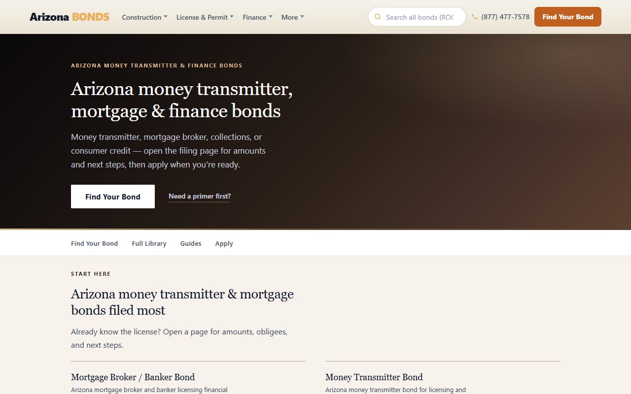 Financial bonds — ArizonaBondsDirect.com