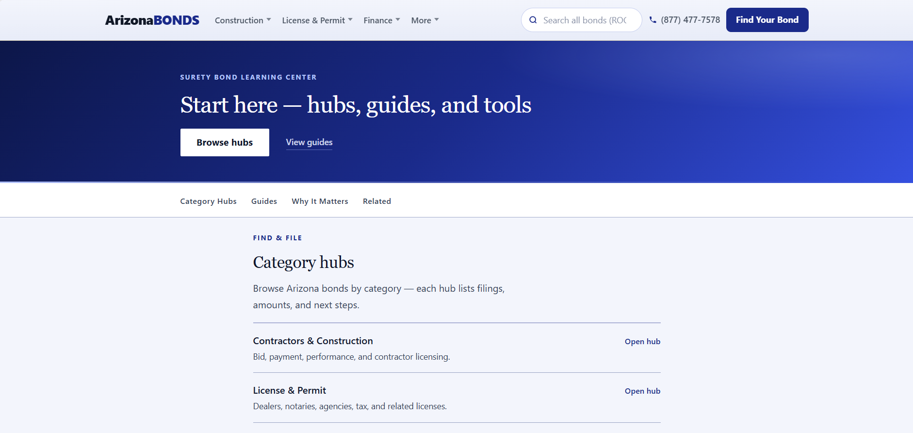 Learning center — ArizonaBondsDirect.com