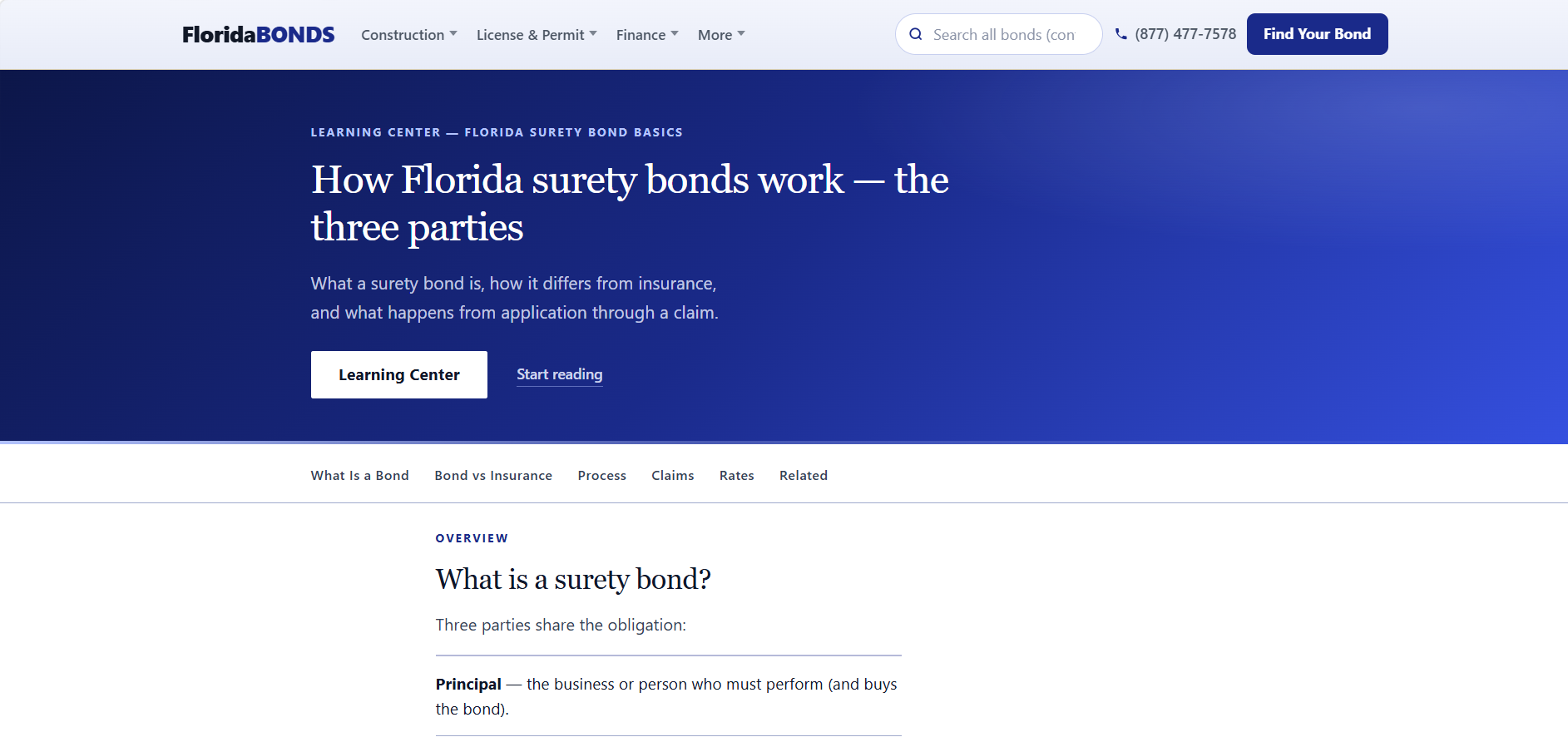 Surety bond basics — FloridaBondsDirect.com