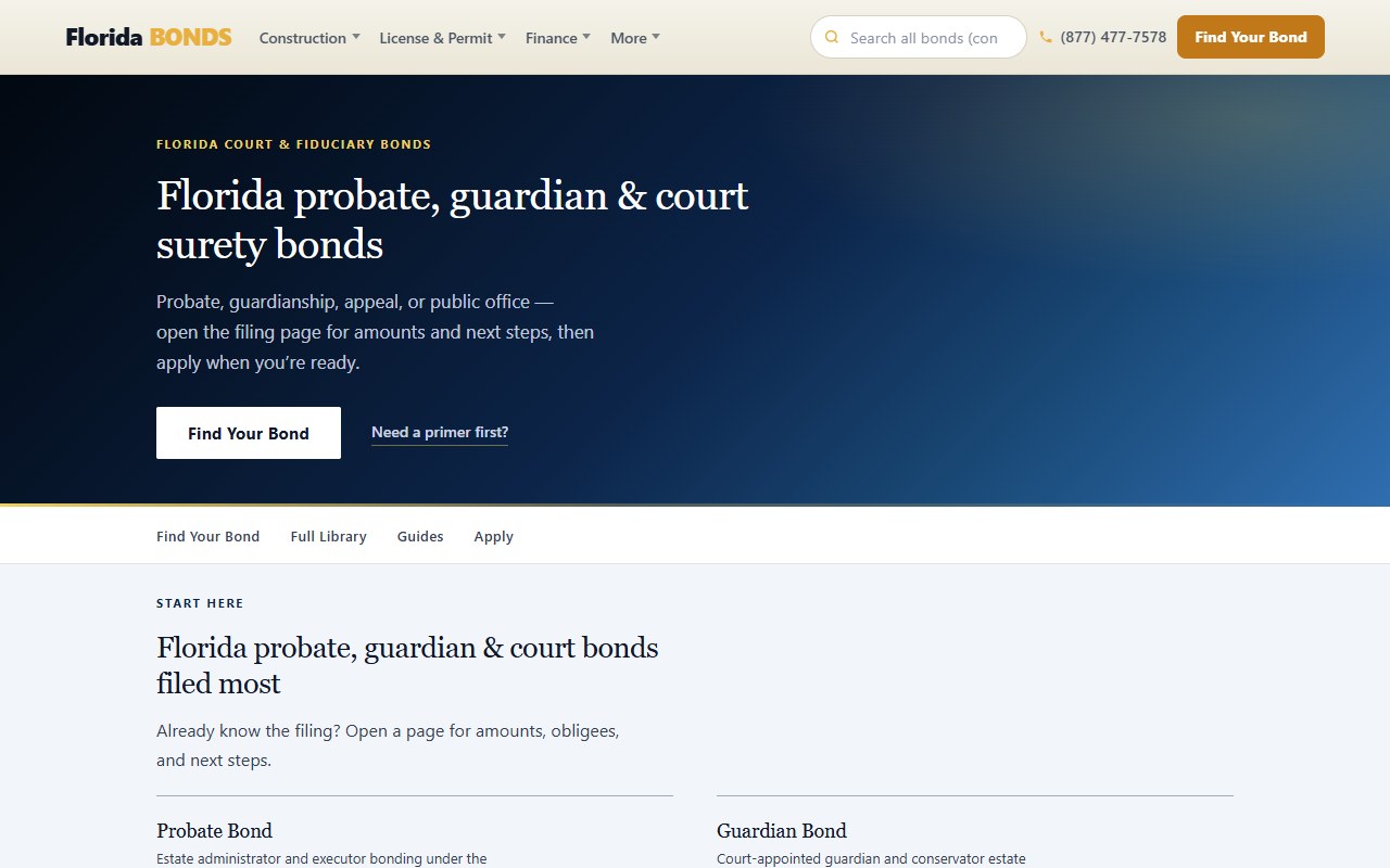 Court bonds — FloridaBondsDirect.com