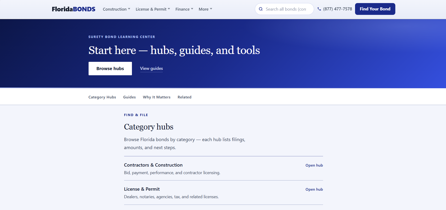 Learning center — FloridaBondsDirect.com