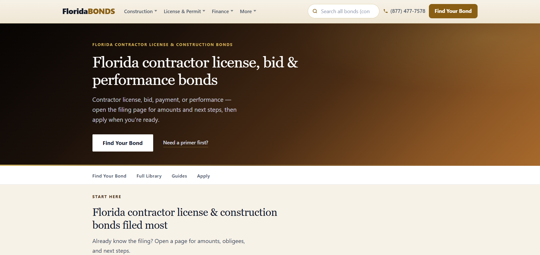 Construction bonds — FloridaBondsDirect.com