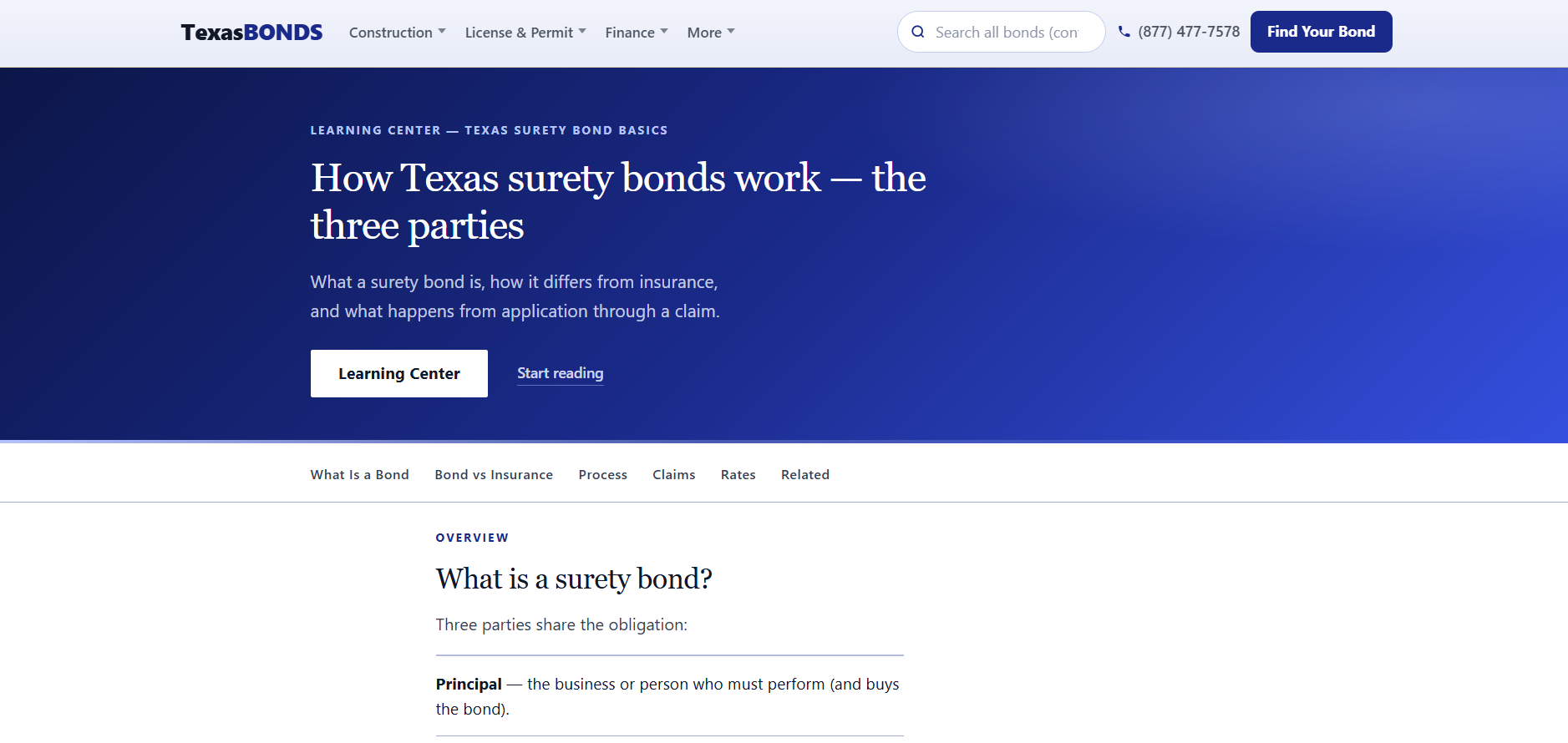 Surety bond basics — TexasBondsDirect.com